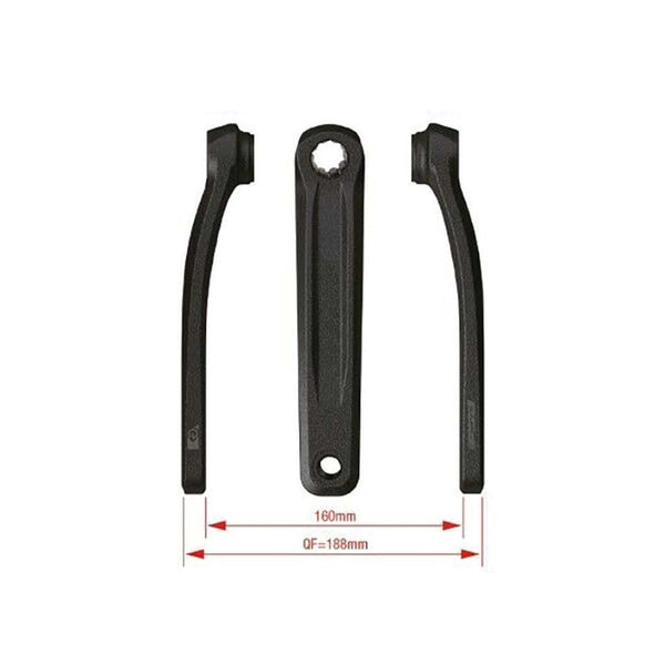 Juego de Bielas FSA CK-751/IS E-Bike Bosch Gen4 160 mm Aluminio Negro