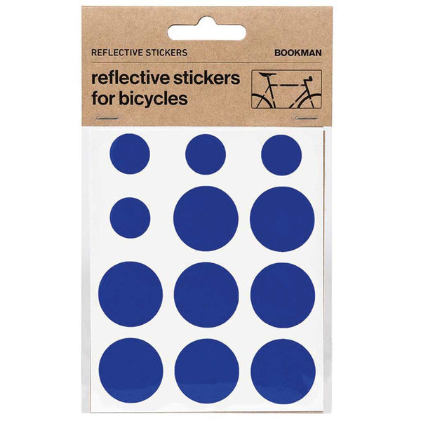 Kit pegatinas reflectantes para bicicleta Bookman azul