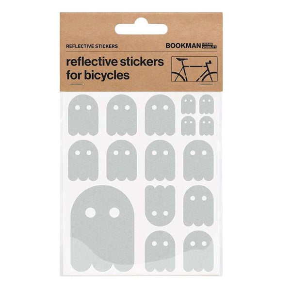 Kit pegatinas reflectantes para bicicleta Bookman fantasma blanco