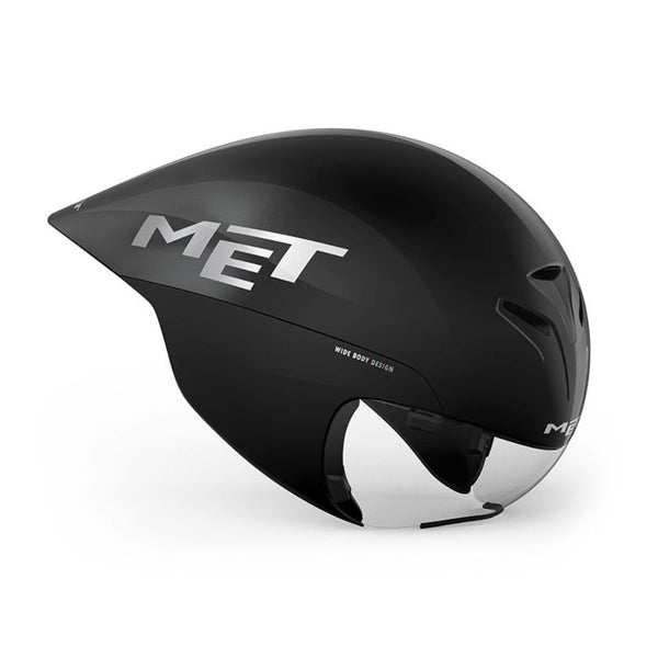 CASCO MET DRONE WIDE BODY II NEGRO METALICO BRILLO