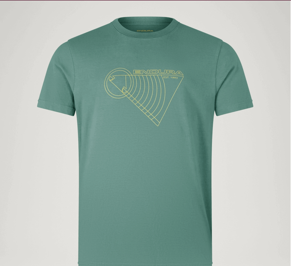 Camiseta unisex 'Linear Block' - Musgo