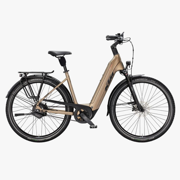 Bicicleta eléctrica Urbana KTM Macina City 810 Belt US Olive Pearl Matt 2026