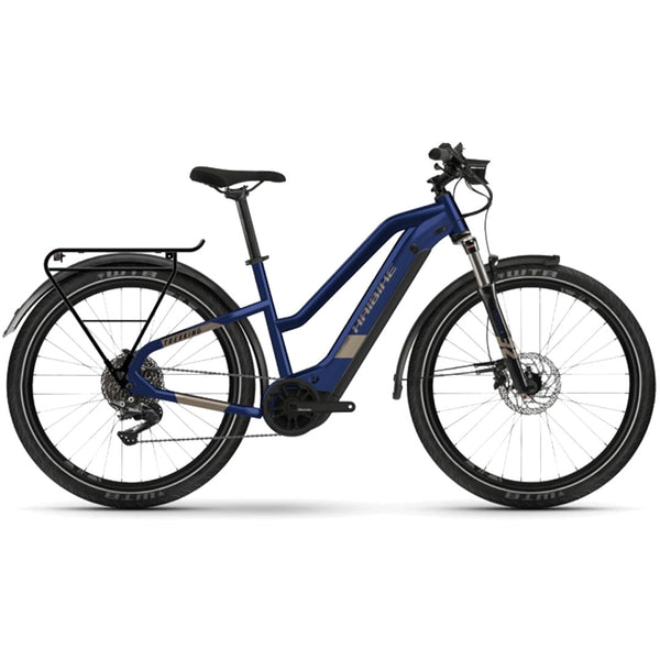 Bicicleta eléctrica Haibike Trekking 7 Trapez Azul