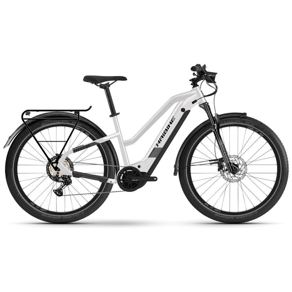 Bicicleta eléctrica Haibike Trekking 8 Trapez Blanco
