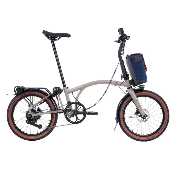 Bicicleta eléctrica Urbana Brompton Electric G Line with SuperRoll+ and Handlebar Control 2026 Traildust White