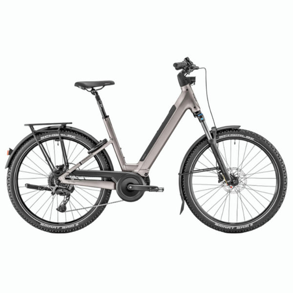 Bicicleta eléctrica de Trekking Moustache Xroad 4 Open Titanium Matt 600Wh 2026