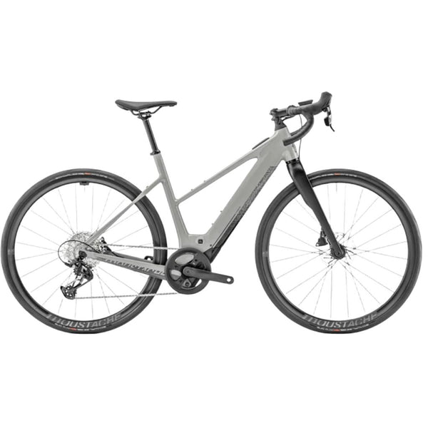 Bicicleta eléctrica de Gravel Moustache Dimanche 28.4 Open 2024 Pebble Grey Glossy