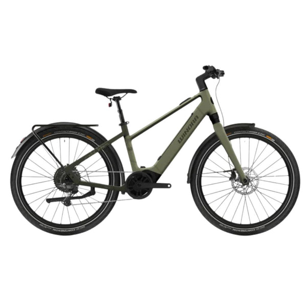 Bicicleta eléctrica de Trekking Winora IRIDE PURE X10 HIGH MA nevergreen/restoration - matt 2026