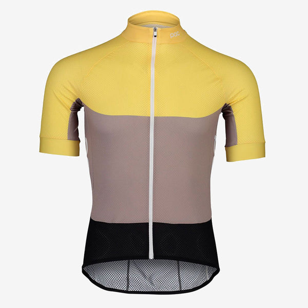 Maillot Manga Corta Poc Essential Road Light Amarillo/Beige