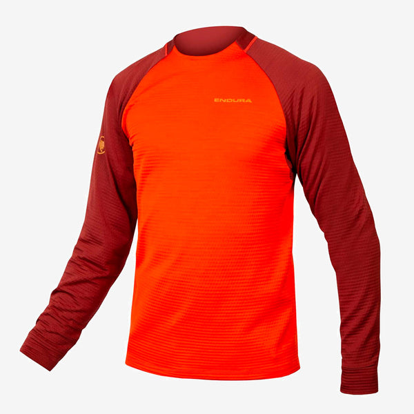 Chemise thermique d'extérieur Endura SingleTrack orange