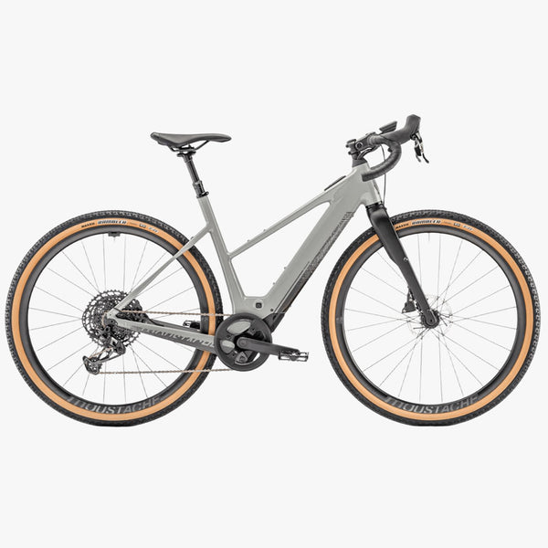 Bicicleta eléctrica de Gravel Moustache Dimanche 29.4 Open 2024 Pebble Grey Glossy