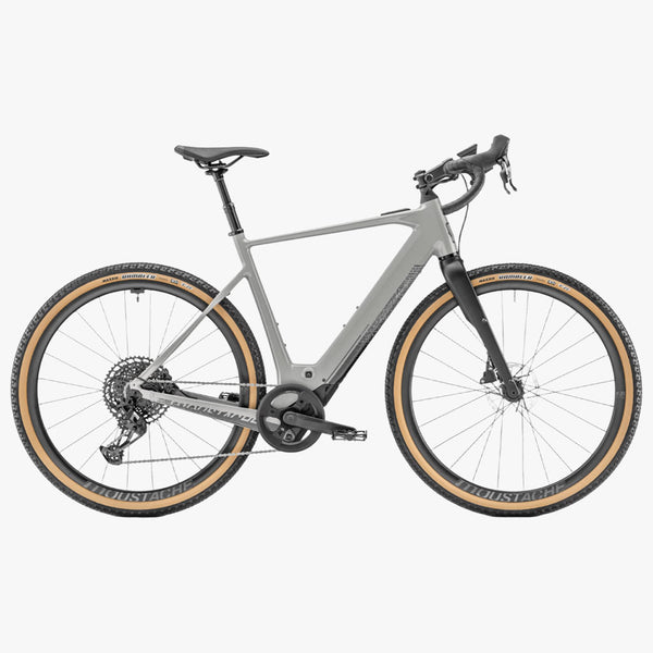 Bicicleta eléctrica de Gravel Moustache Dimanhe 29.2 2024 Pebble Grey Glossy