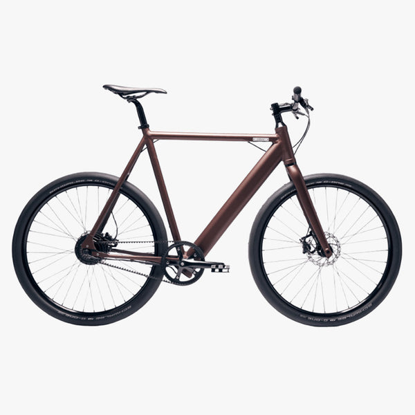 Bicicleta eléctrica Urbana Coboc Brooklyn FAT Jugla-Brown matte-metallic