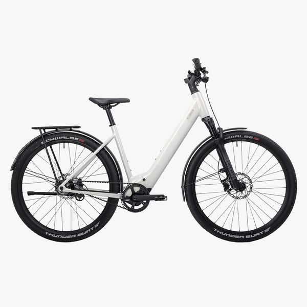 Bicicleta eléctrica Urbana Coboc Skye Step Belt Ivory