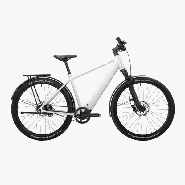 Bicicleta eléctrica Urbana Coboc Skye belt Ivory metallic