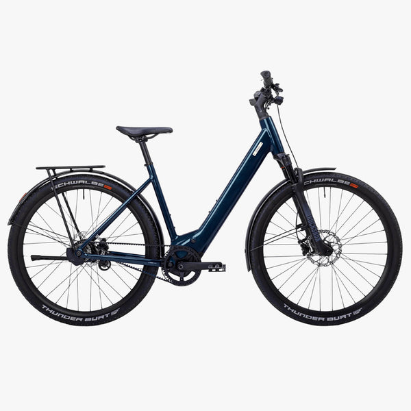 Bicicleta eléctrica Urbana Coboc skye step belt di2 ocean metallic