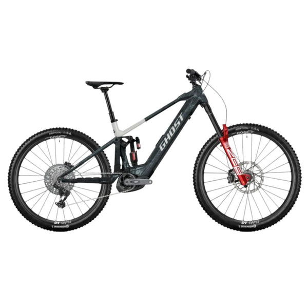 Bicicleta elèctrica de Montaña E-RIOT CF FULL PARTY mist blue/pure elegance 2026