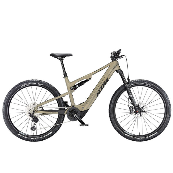 Bicicleta eléctrica KTM Macina Chacana 891 2025 - OLIVE PEARL MATT (BLACK+ORANGE)