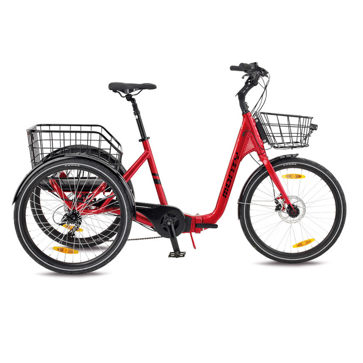 Monty Rocket 24 MTR45 RSR · rojo / blanco · triciclo eléctrico completo