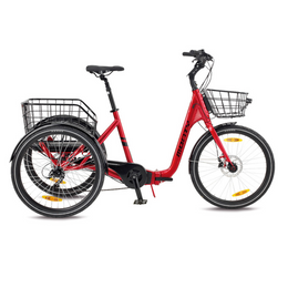 Monty Rocket 24 MTR45 RSR · rojo / blanco · triciclo eléctrico completo