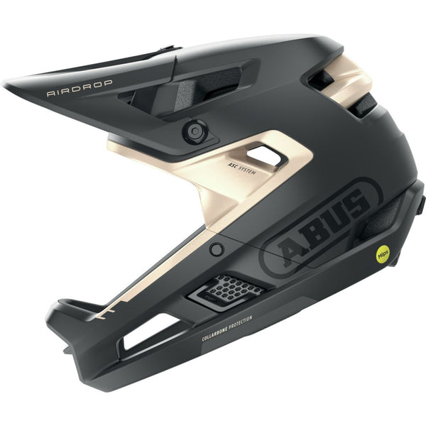 Casco Abus , AirDrop MIPS black gold