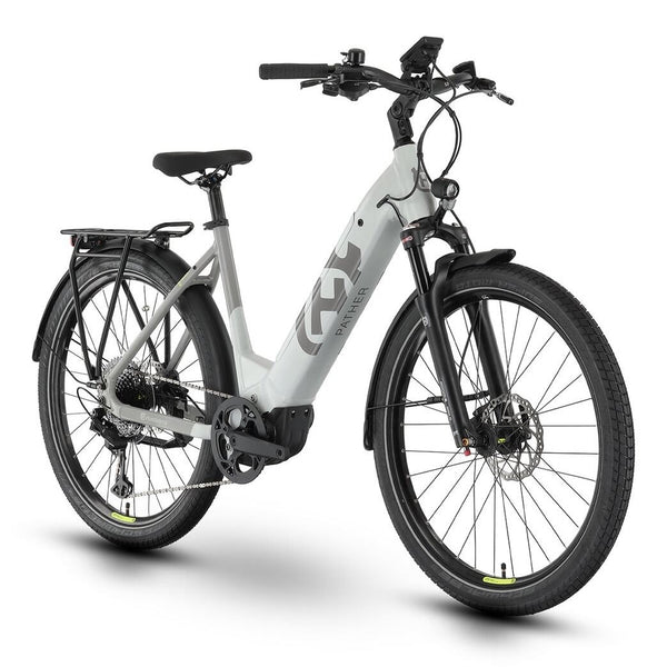 Bicicleta eléctrica Husqvarna Pather 2 Gris - Cuadro abierto