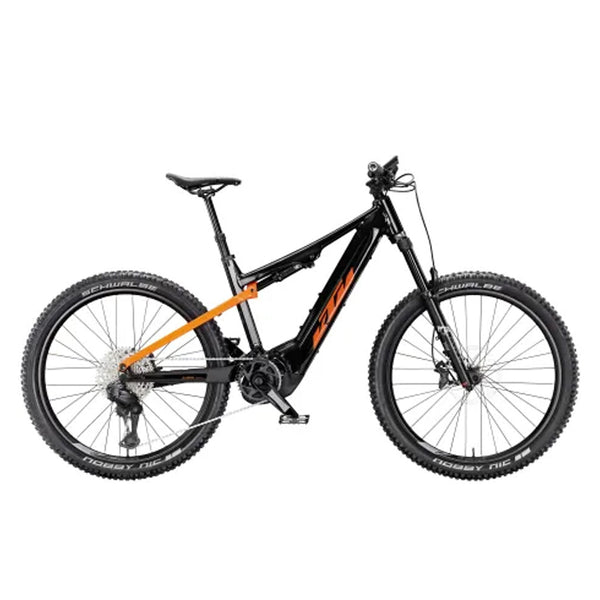 Bicicleta eléctrica montaña KTM MACINA LYCAN 771 DI2 FLAMING BLACK (SPACE ORANGE)