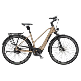 Bicicleta eléctrica Urbana KTM Macina City 810 Belt US Olive Pearl Matt