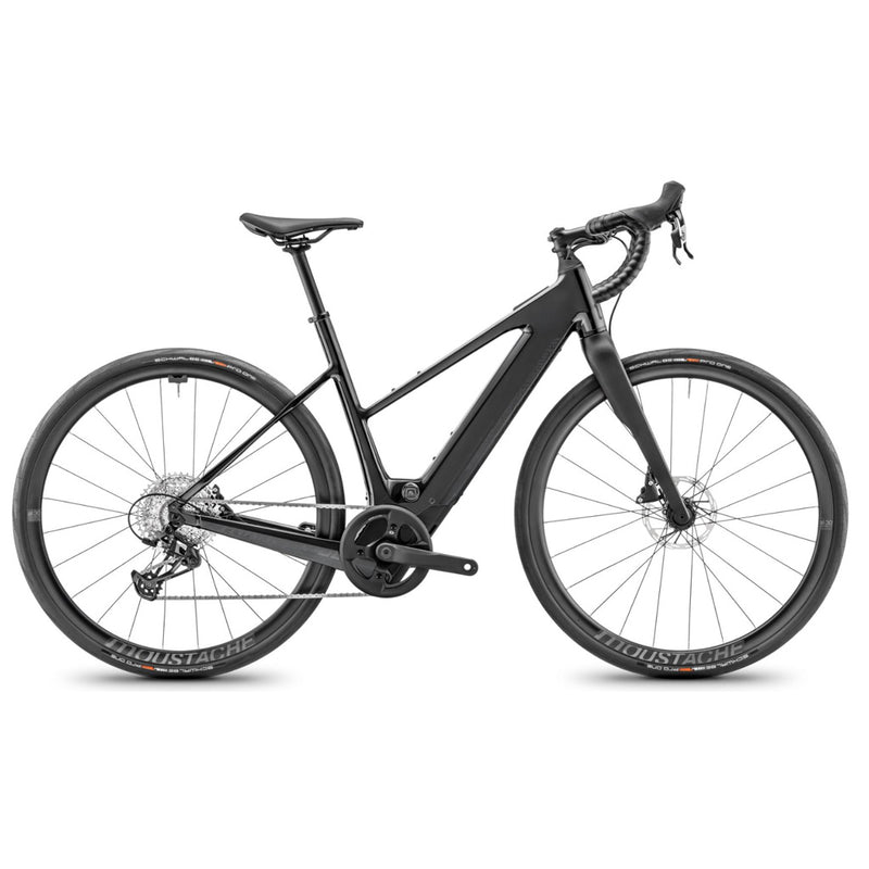 moustache gravel e bike E-Bike für Gravel | Moustache Dimanche 28.4 Open 2026 Schwarz Glänzend