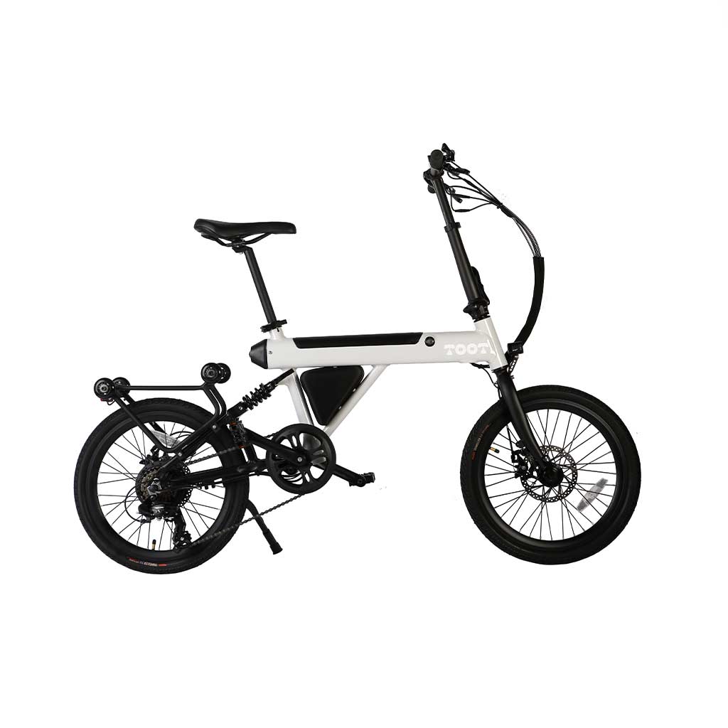 Bicicleta eléctrica plegable TOOT Blanca