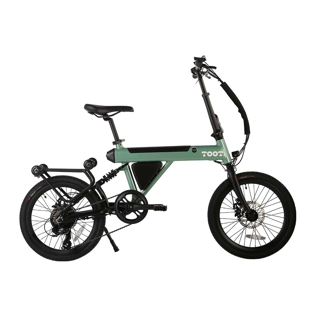 Bicicleta eléctrica plegable TOOT Verde