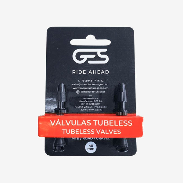 Tubeless Valve Kit 40 MM. Black