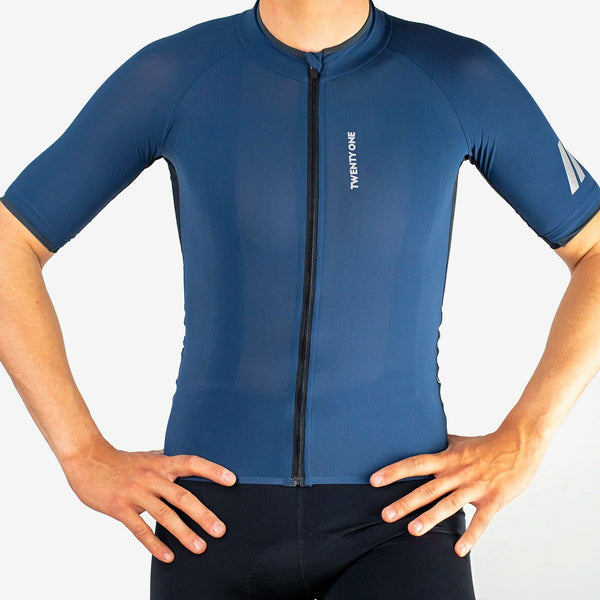 Maglia blu di fabbrica